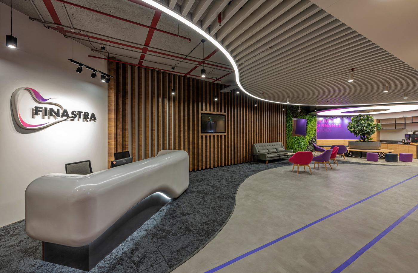 Finastra corporate workspace fit-out in Pune