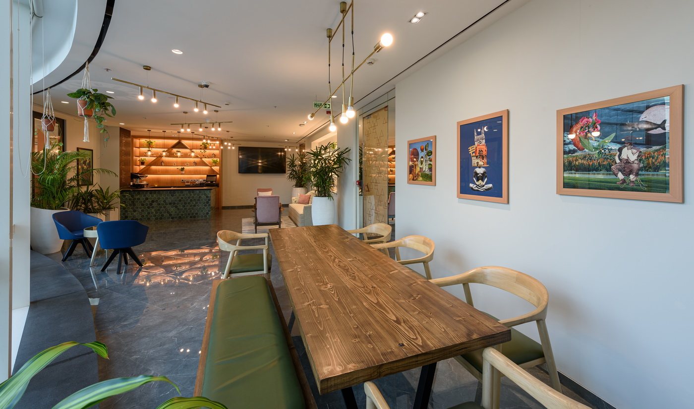 A Club workplace and hospitality fit-out in Parel, Mumbai