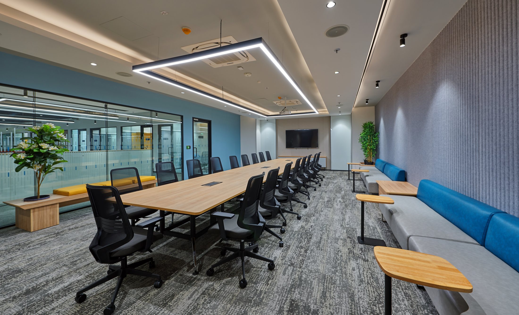 NTT Data Center workspace in Mahape, Mumbai